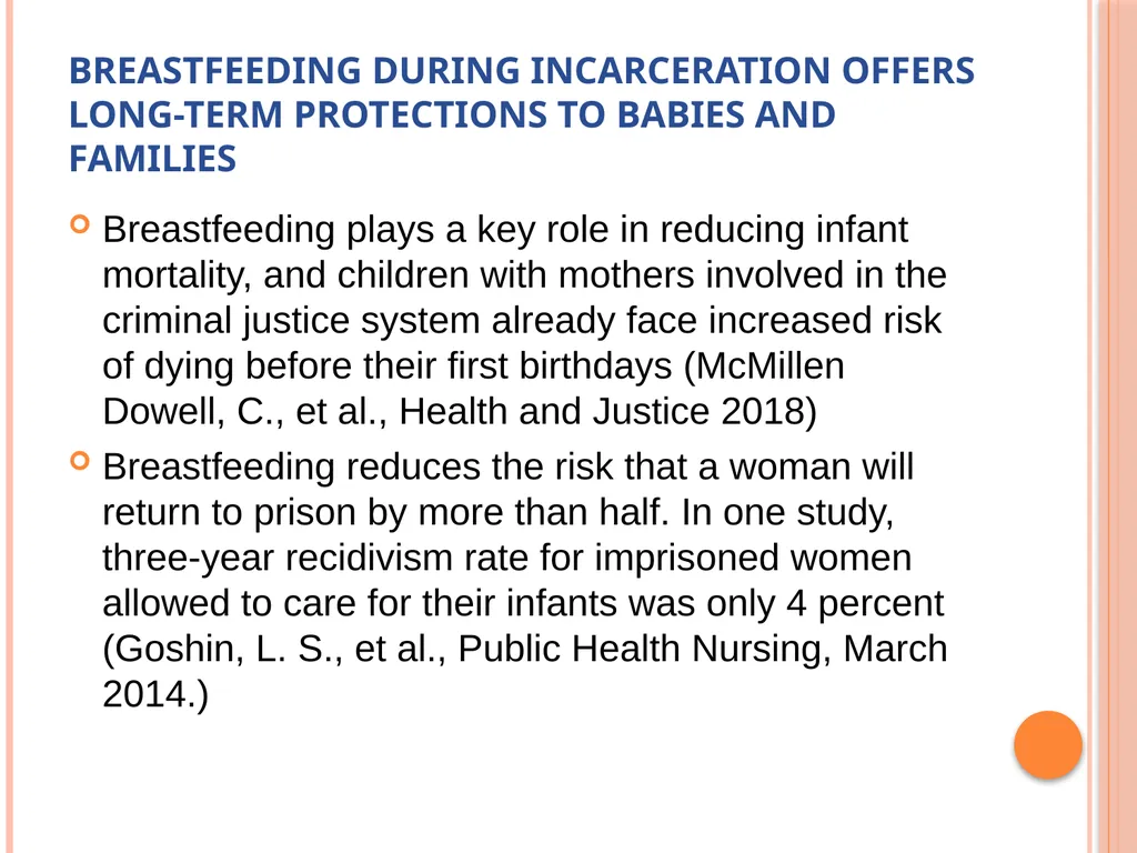 Breastfeeding support for women facing - slide 11 of 29
