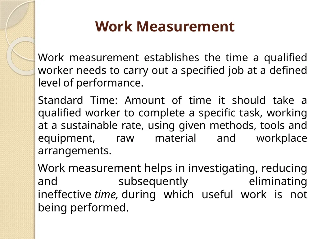 WORK STUDY AND METHOD STUDY DAIRY PLANT MANAGEMENT - slide 6 of 11