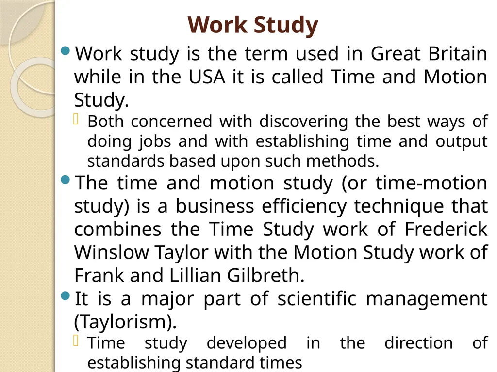 WORK STUDY AND METHOD STUDY DAIRY PLANT MANAGEMENT - slide 3 of 11