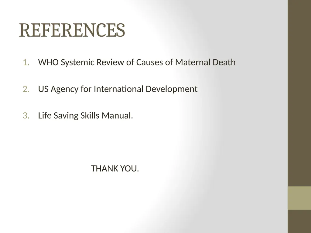IDENTIFICATION AND MANAGEMENT ABORTION Prepared - slide 14 of 14