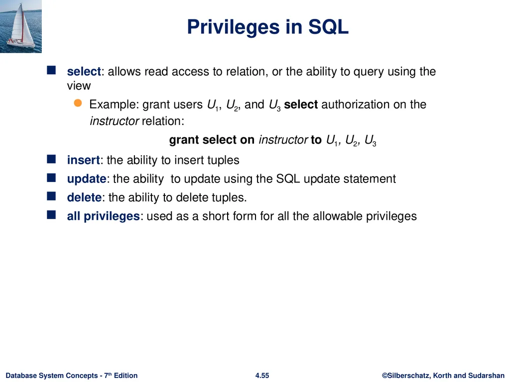 Chapter 4 : Intermediate SQL Outline Join - slide 52 of 58