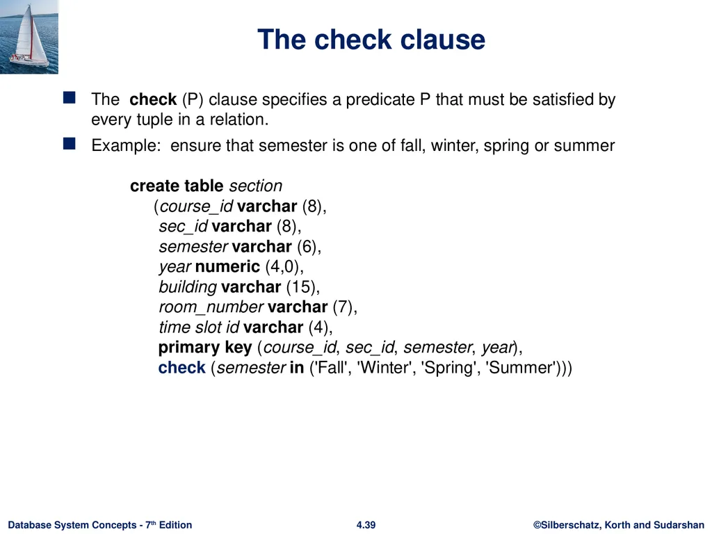 Chapter 4 : Intermediate SQL Outline Join - slide 36 of 58