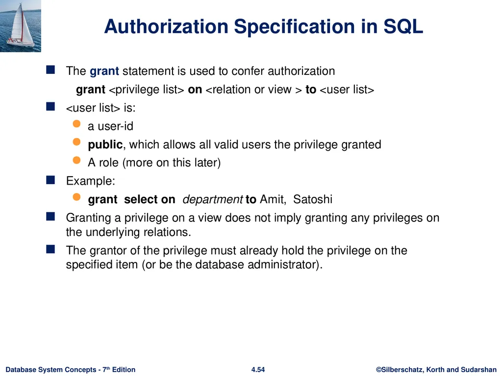 Chapter 4 : Intermediate SQL Outline Join - slide 51 of 58