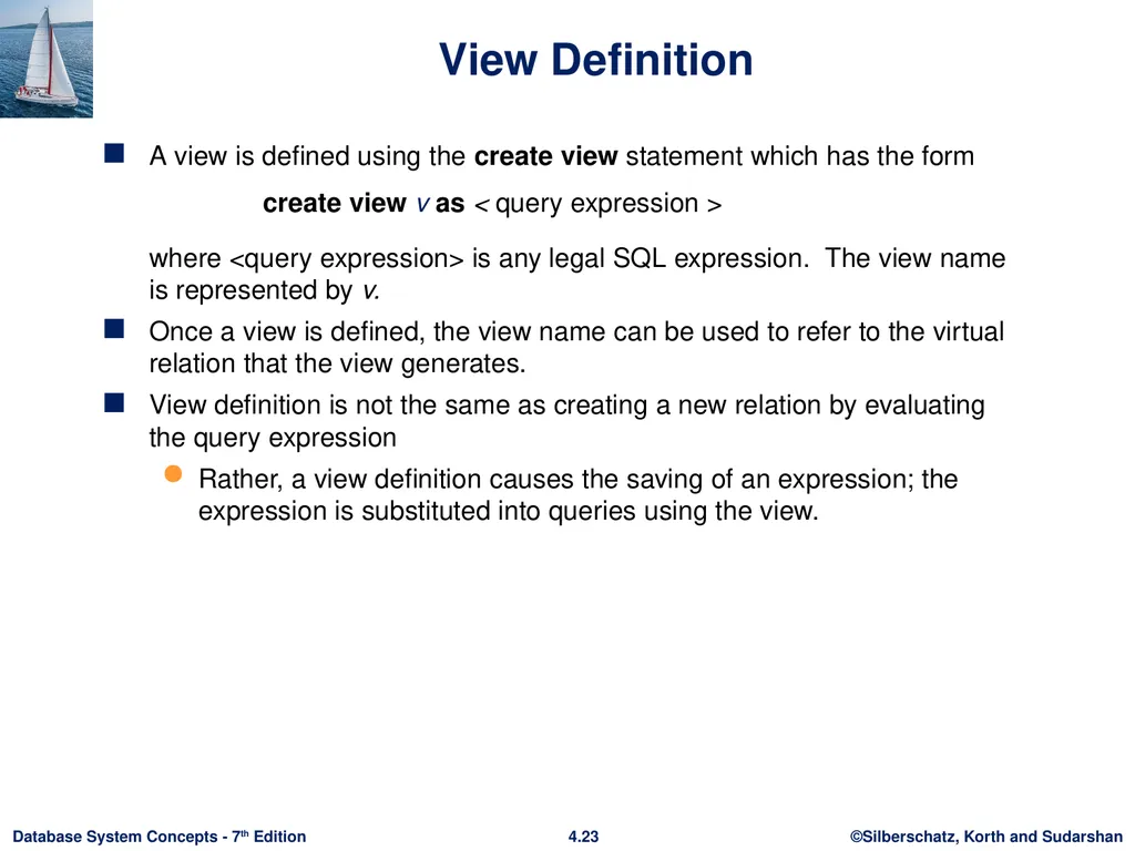 Chapter 4 : Intermediate SQL Outline Join - slide 20 of 58