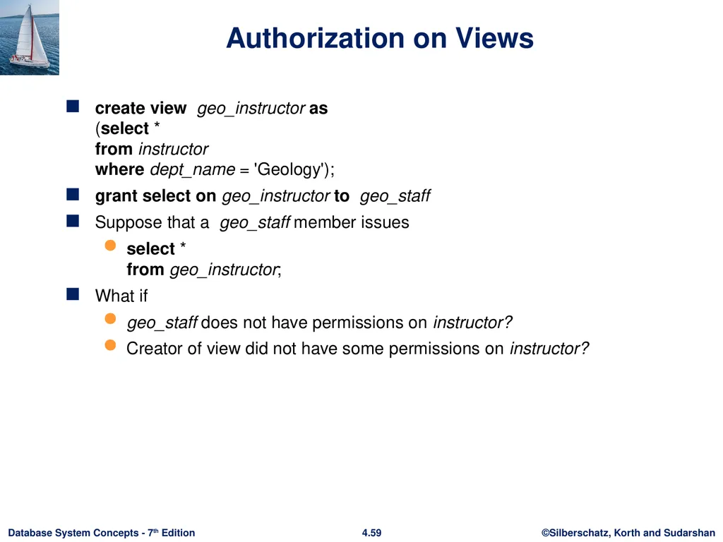 Chapter 4 : Intermediate SQL Outline Join - slide 56 of 58