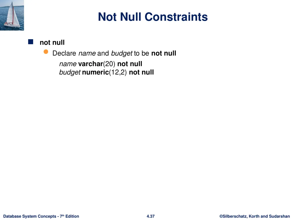 Chapter 4 : Intermediate SQL Outline Join - slide 34 of 58
