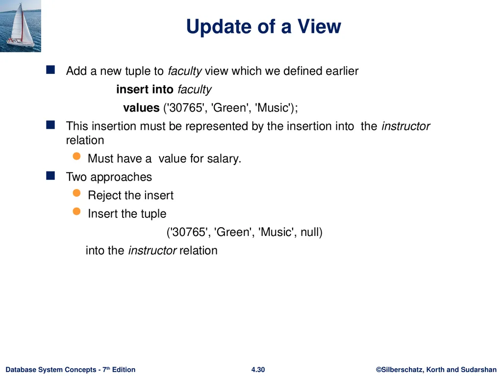 Chapter 4 : Intermediate SQL Outline Join - slide 27 of 58