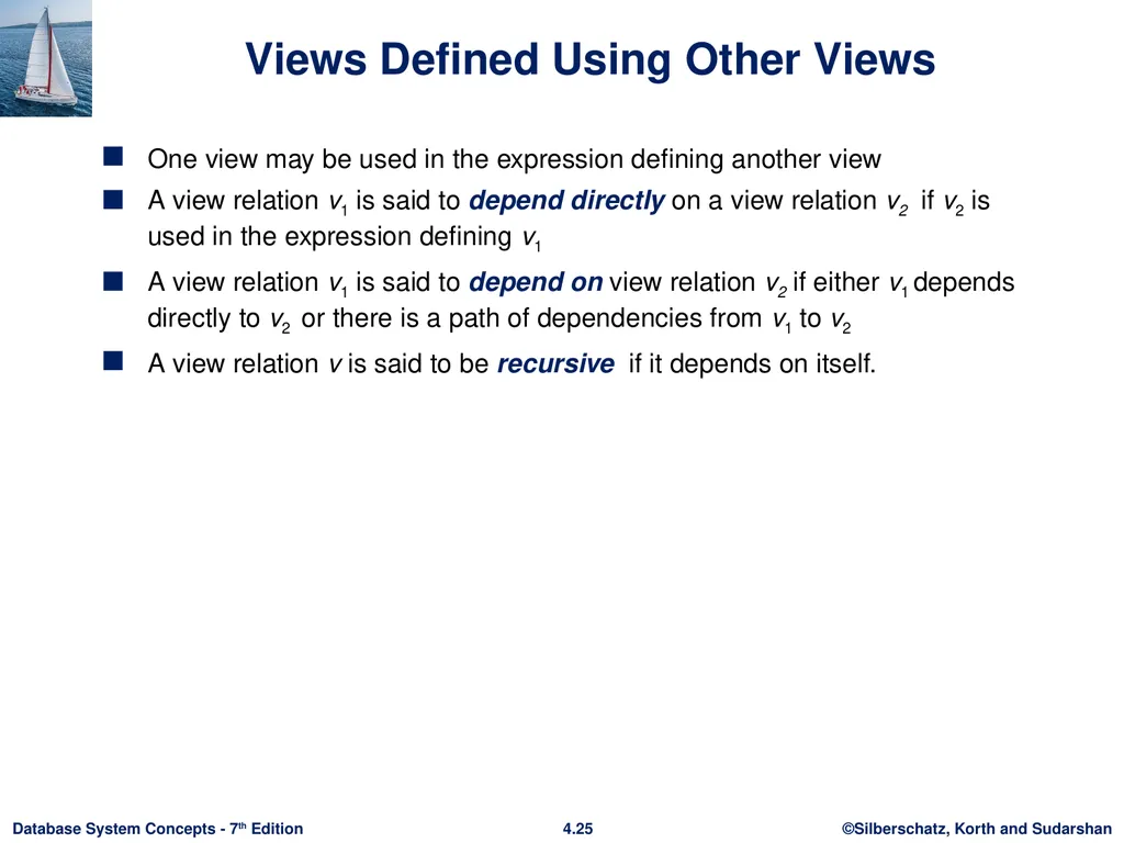 Chapter 4 : Intermediate SQL Outline Join - slide 22 of 58