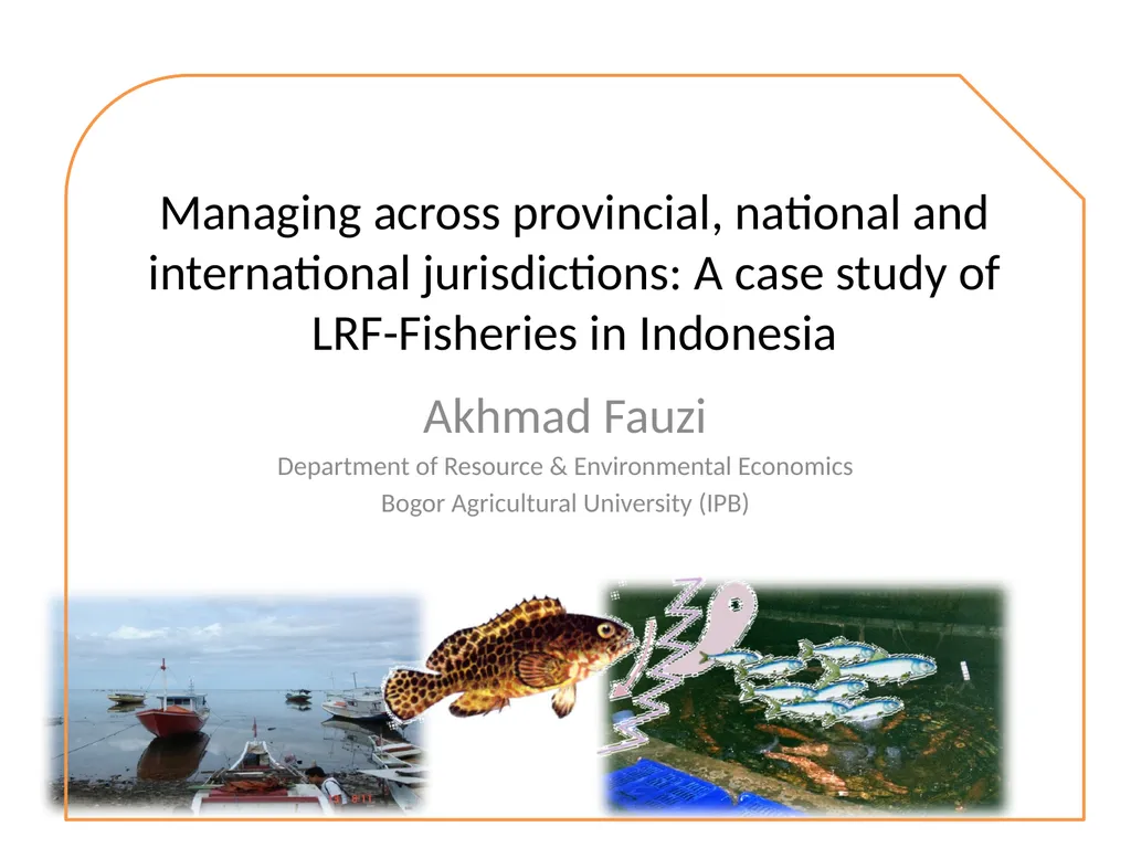 Managing across provincial, national and - slide 1 of 13