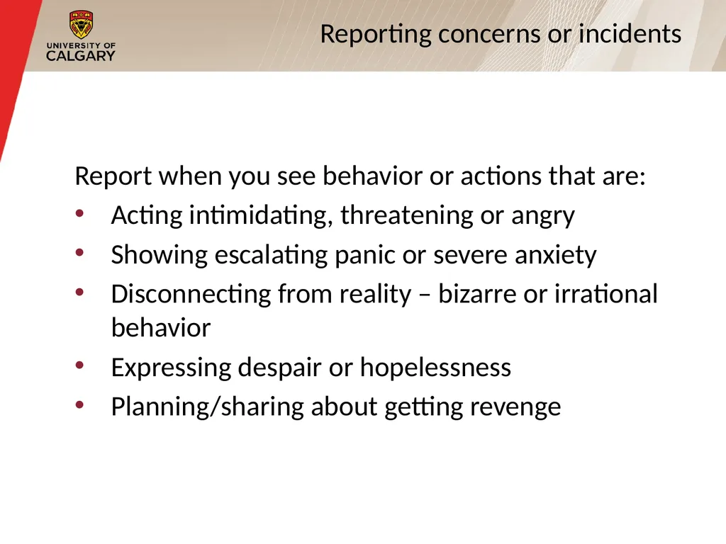 Violence on Campus Prevention & Response Active - slide 13 of 16