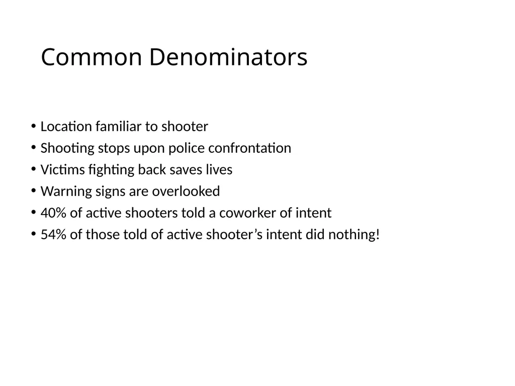 Active Shooter Sgt. Smith Security Division What - slide 6 of 16