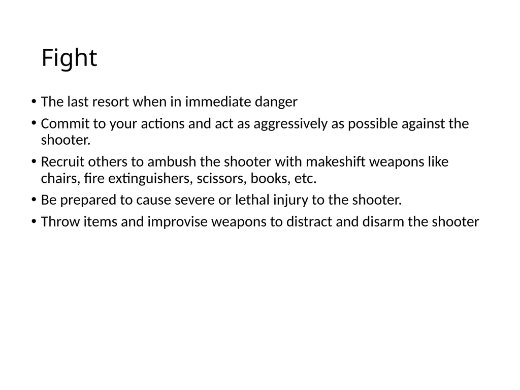Active Shooter Sgt. Smith Security Division What - slide 12 of 16
