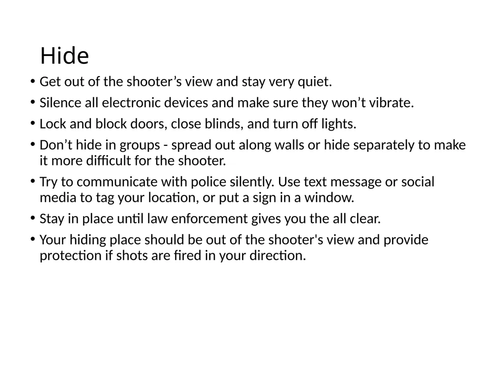 Active Shooter Sgt. Smith Security Division What - slide 11 of 16