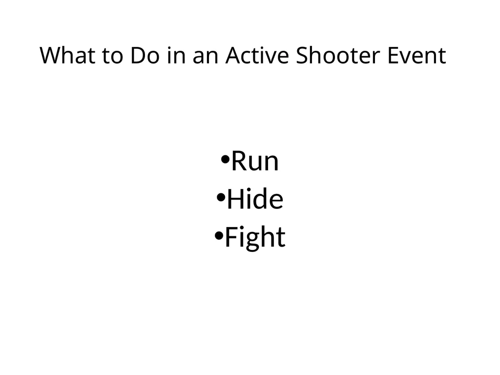Active Shooter Sgt. Smith Security Division What - slide 9 of 16