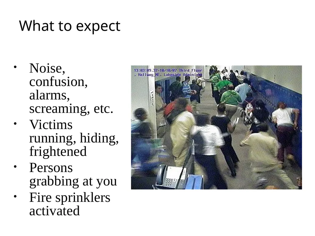 Active Shooter Sgt. Smith Security Division What - slide 7 of 16