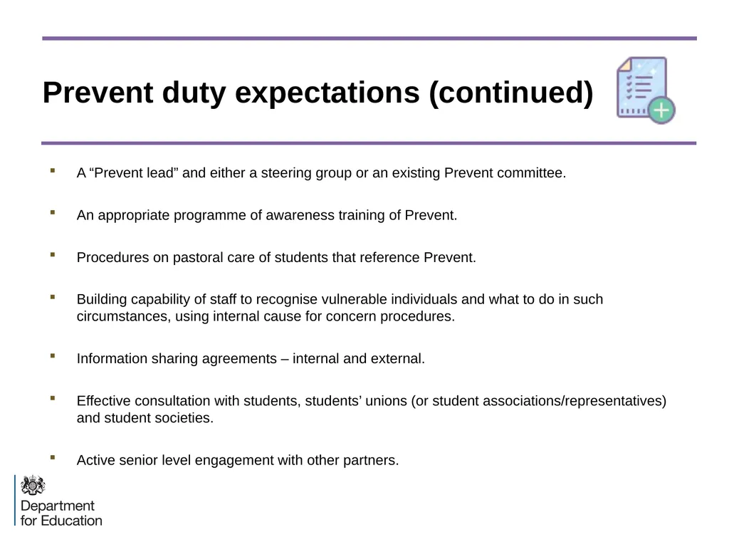 The Prevent Duty in Higher Education: an - slide 22 of 37