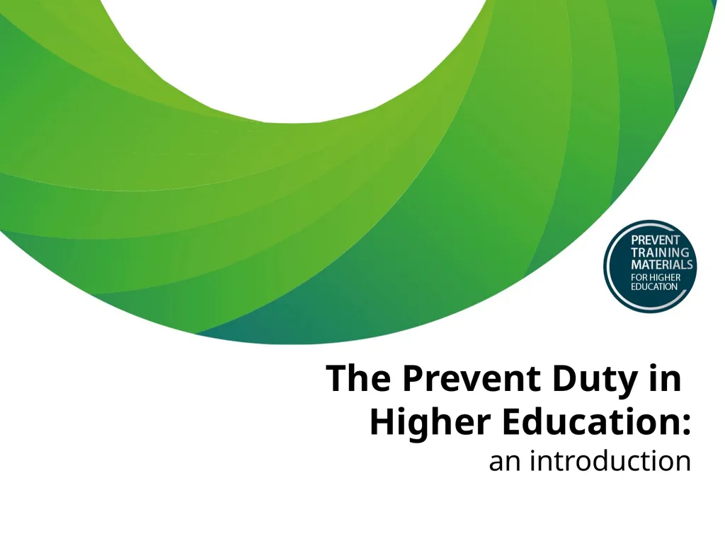 The Prevent Duty in Higher Education: an - slide 1 of 37