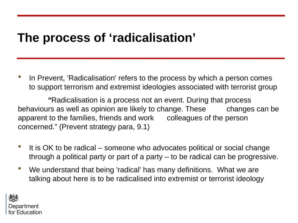 The Prevent Duty in Higher Education: an - slide 11 of 37