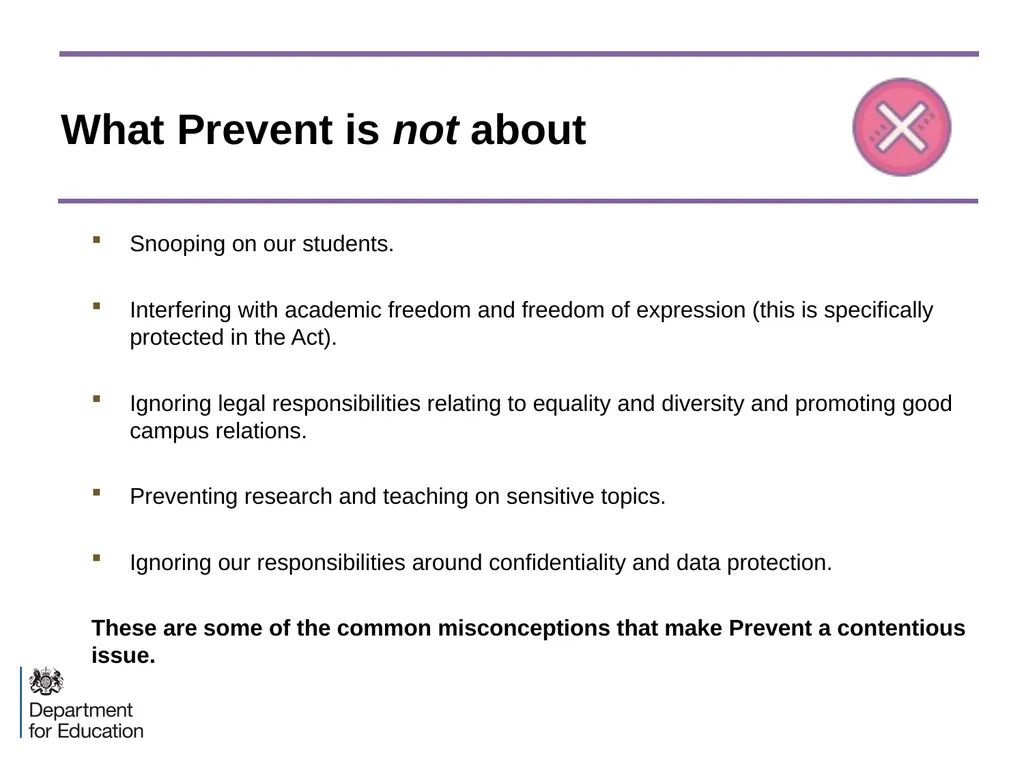 The Prevent Duty in Higher Education: an - slide 20 of 37