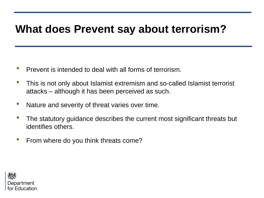 The Prevent Duty in Higher Education: an - slide 7 of 37