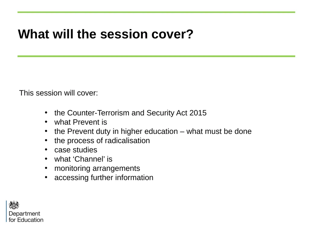The Prevent Duty in Higher Education: an - slide 3 of 37