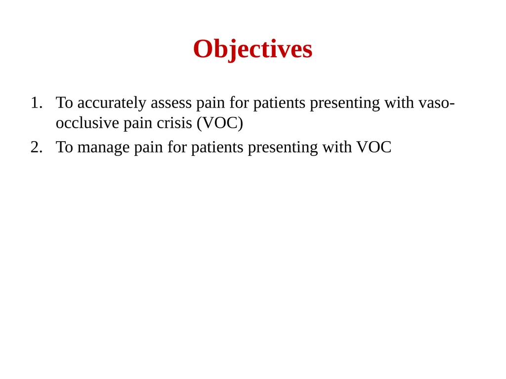Sickle Cell Disease: Core Concepts for the - slide 2 of 22