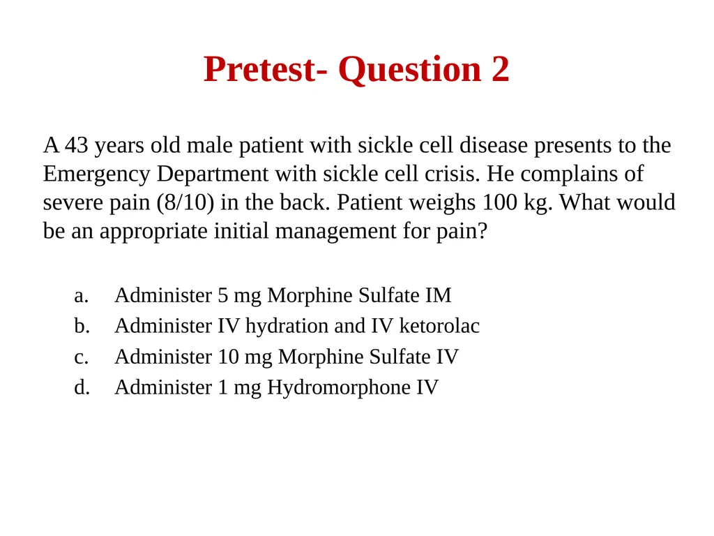 Sickle Cell Disease: Core Concepts for the - slide 4 of 22
