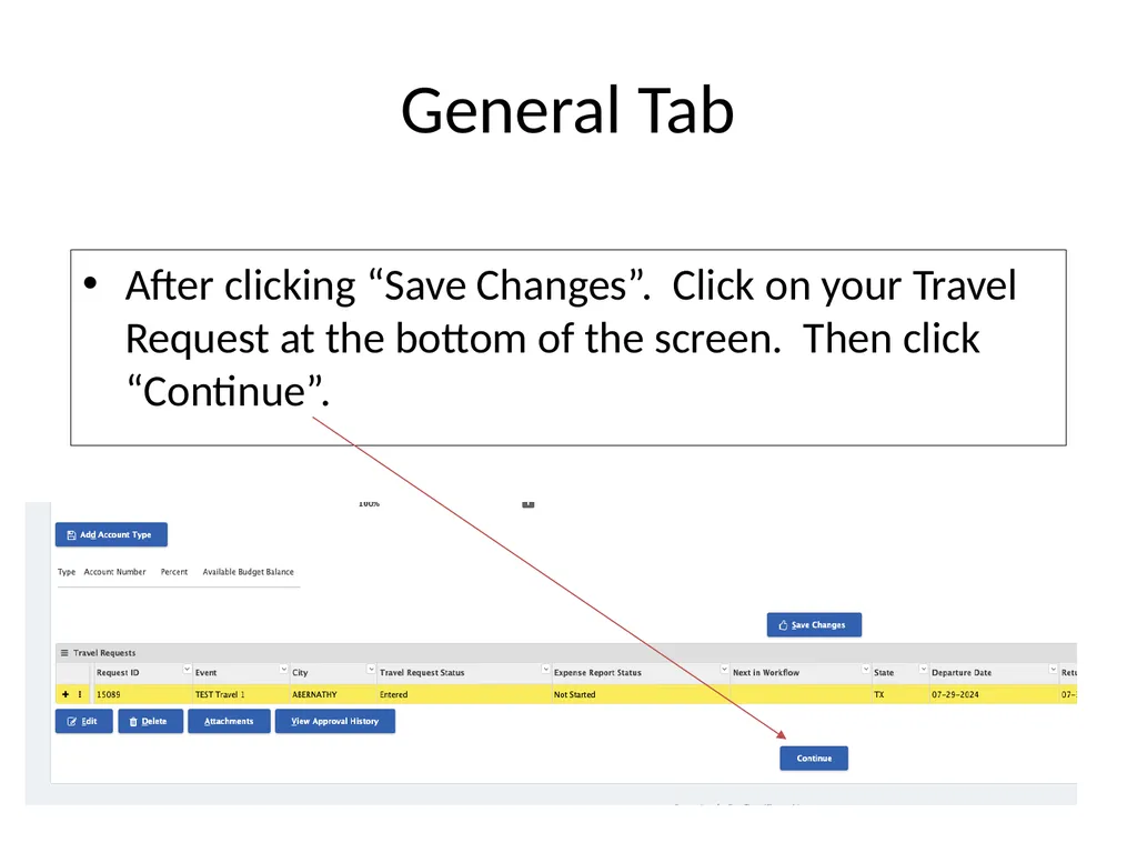 TRAVEL REQUEST IN FRONTLINE My Service Center - slide 7 of 22