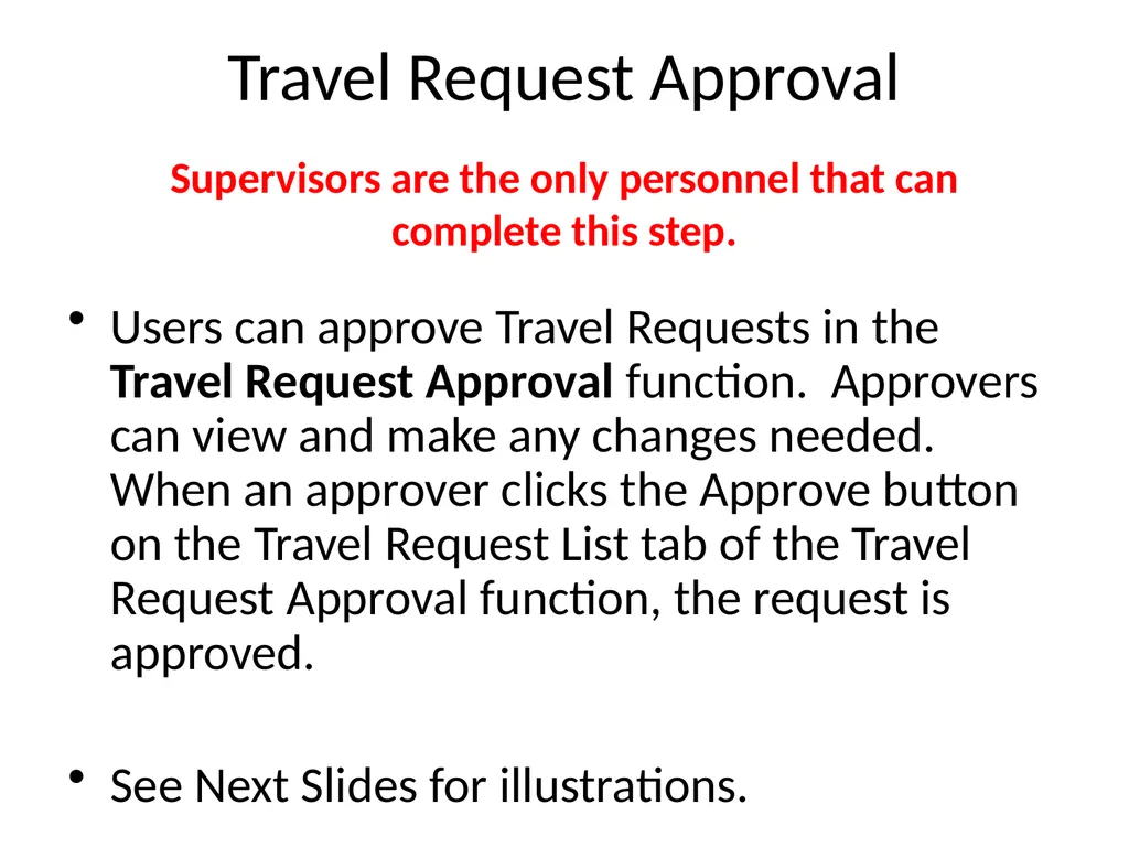 TRAVEL REQUEST IN FRONTLINE My Service Center - slide 20 of 22