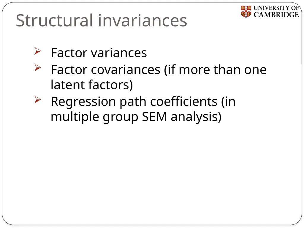 Multiple group measurement invariance analysis in - slide 32 of 37