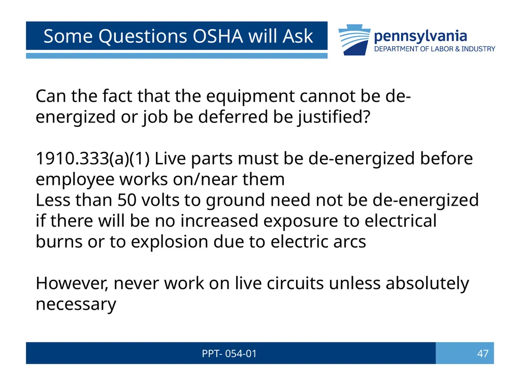 PPT- 054-01 1 Bureau of Workers’ Comp PA Training - slide 47 of 56