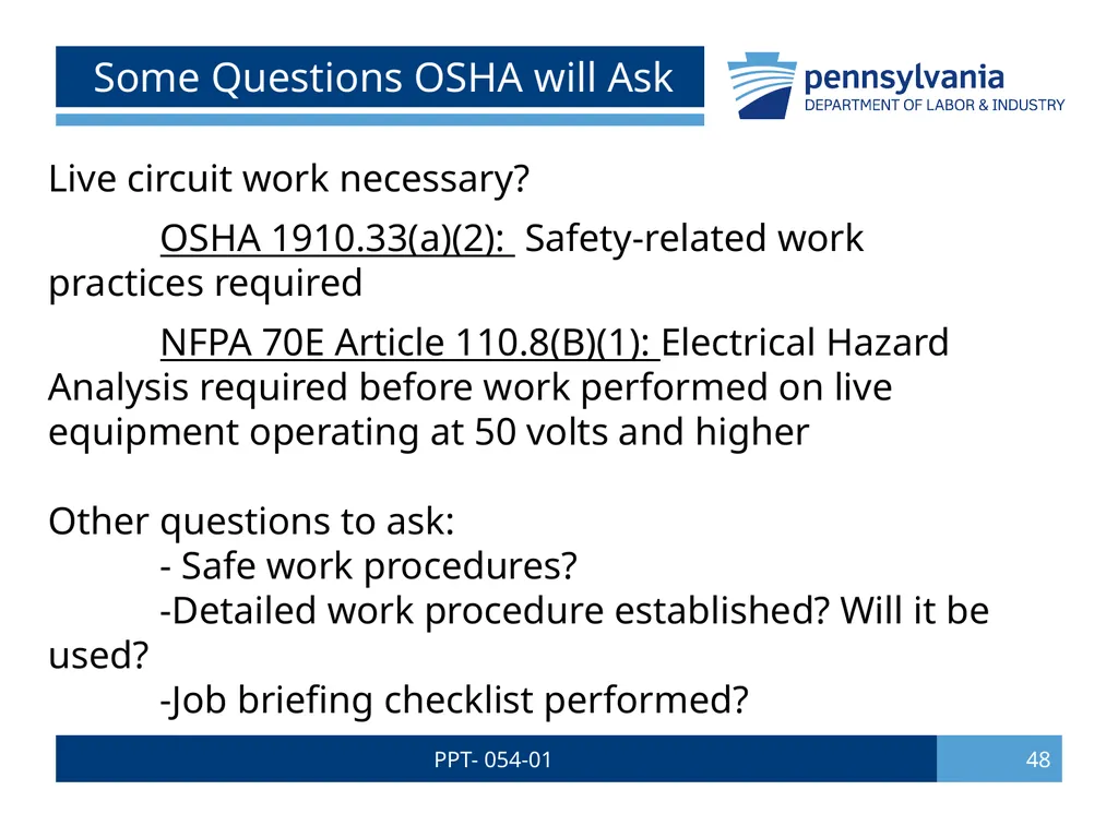 PPT- 054-01 1 Bureau of Workers’ Comp PA Training - slide 48 of 56