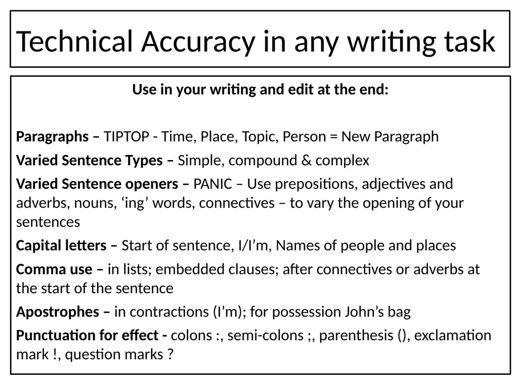 Knowledge Organisers: AQA Language Paper 1 – - slide 10 of 10