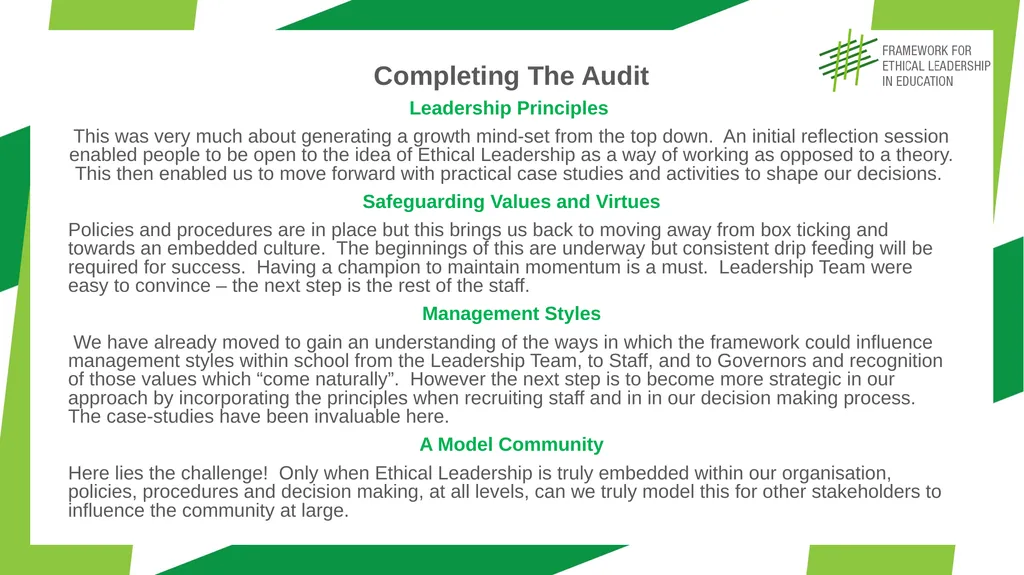 Ethical Inclusion The Coleshill School - slide 8 of 9