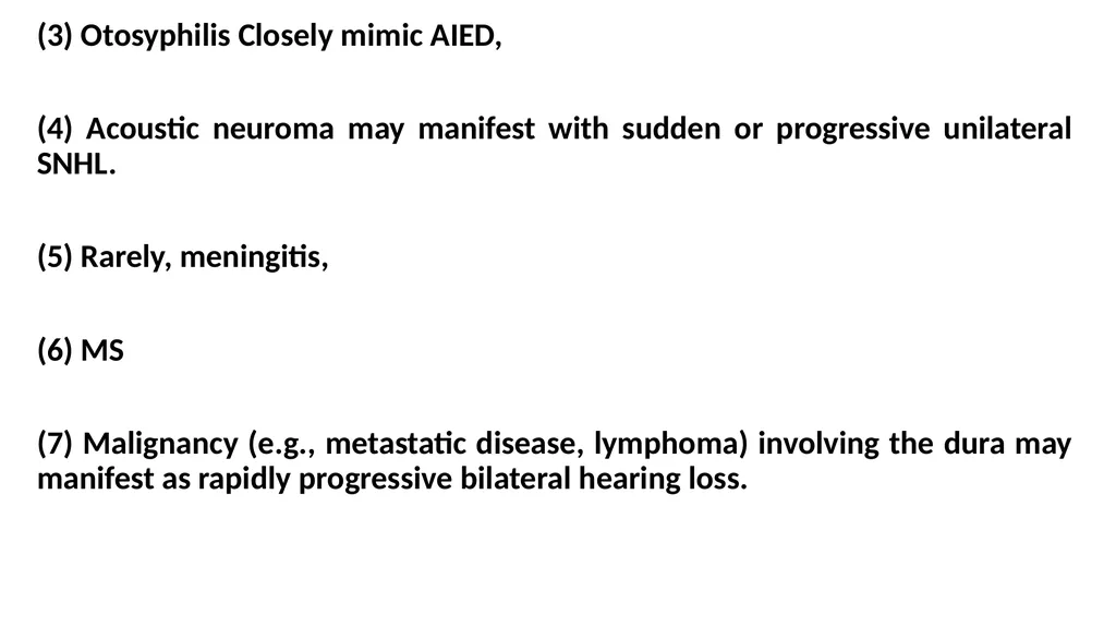 Autoimmune Inner Ear Diseases Prof. Ehab Taha - slide 9 of 16