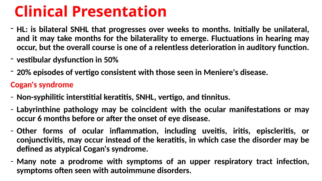 Autoimmune Inner Ear Diseases Prof. Ehab Taha - slide 4 of 16