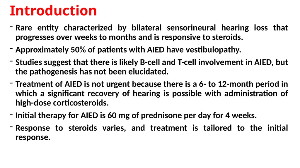 Autoimmune Inner Ear Diseases Prof. Ehab Taha - slide 2 of 16