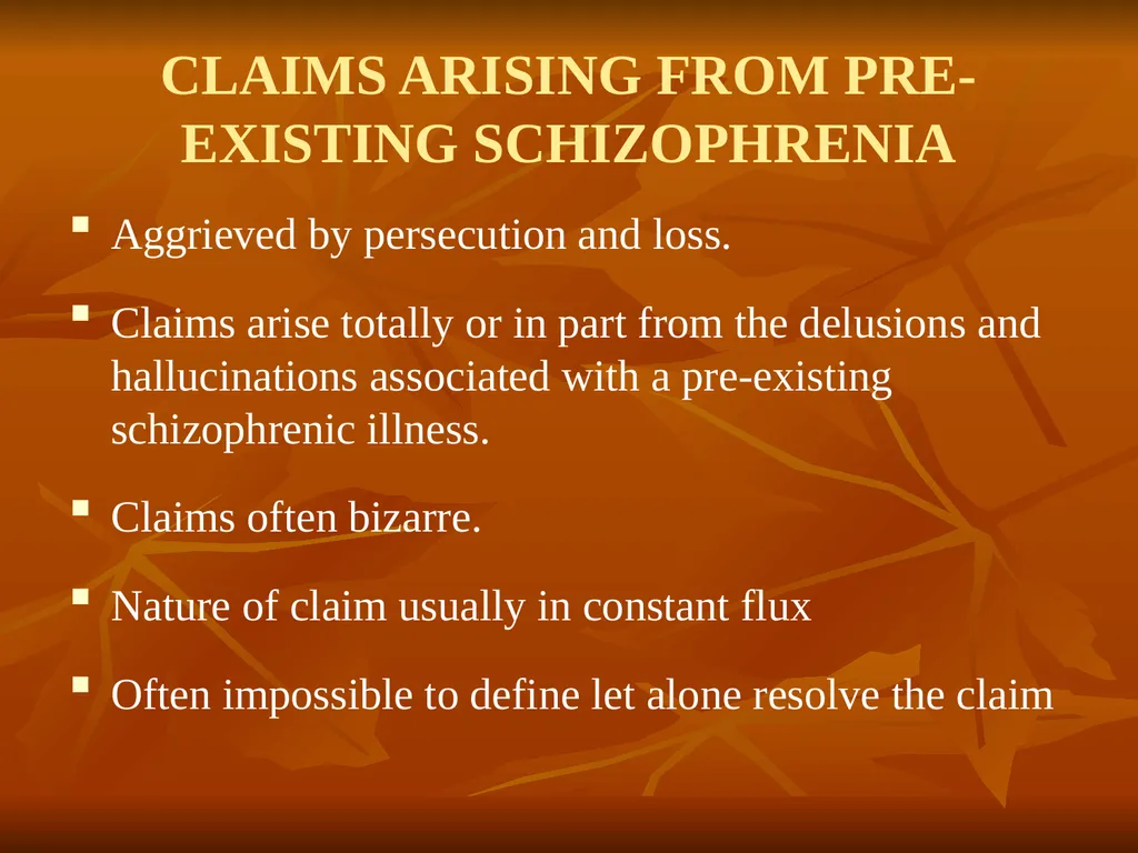 The Unreasonable, Vexatious and Querulant as - slide 7 of 14