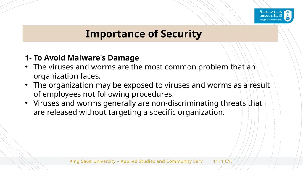 1111 CYS Cyber Security Foundations 2#Lecture - slide 4 of 10