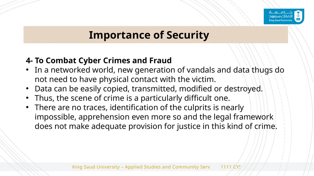 1111 CYS Cyber Security Foundations 2#Lecture - slide 7 of 10