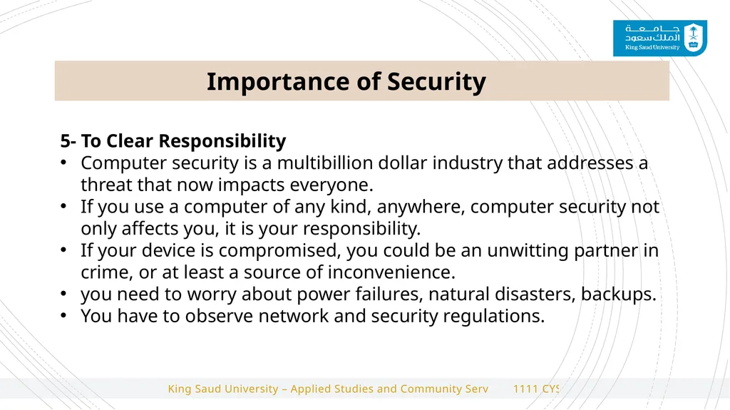 1111 CYS Cyber Security Foundations 2#Lecture - slide 8 of 10