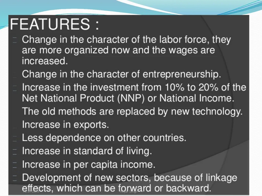 SEM 4: GEOA (2020) Rostow Model of economic growth - slide 13 of 19