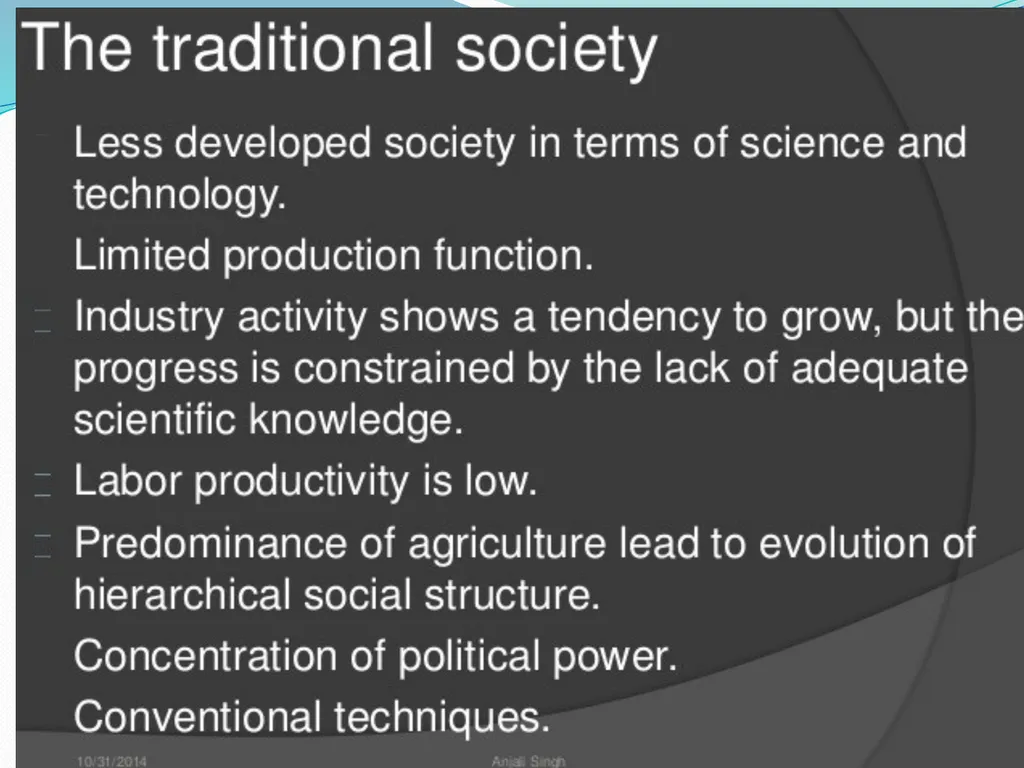 SEM 4: GEOA (2020) Rostow Model of economic growth - slide 5 of 19