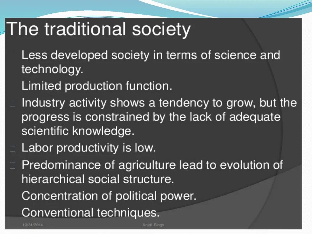 SEM 4: GEOA (2020) Rostow Model of economic growth - slide 6 of 19