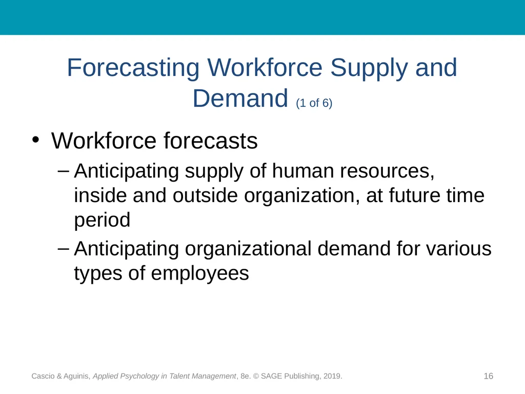 Chapter 10 Strategic Workforce Planning Cascio & - slide 16 of 31