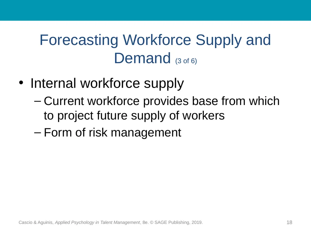 Chapter 10 Strategic Workforce Planning Cascio & - slide 18 of 31