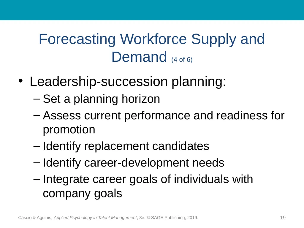 Chapter 10 Strategic Workforce Planning Cascio & - slide 19 of 31