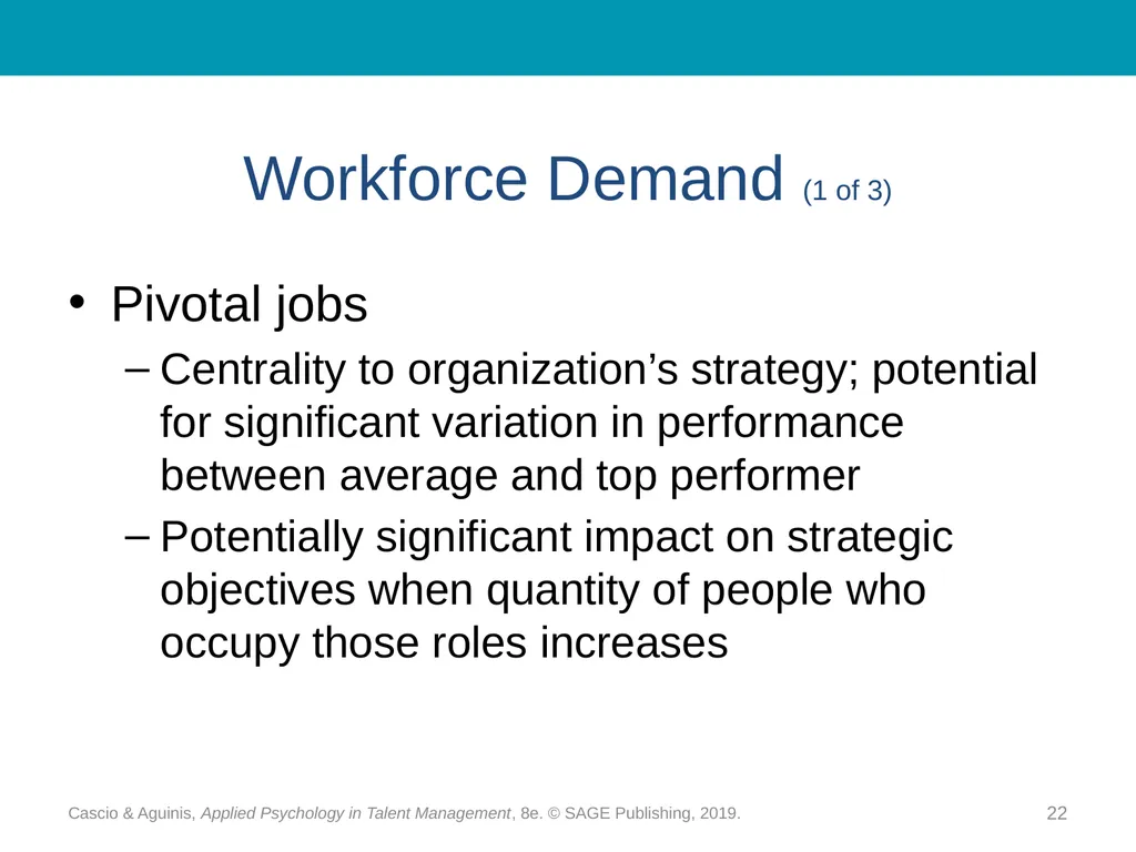 Chapter 10 Strategic Workforce Planning Cascio & - slide 22 of 31