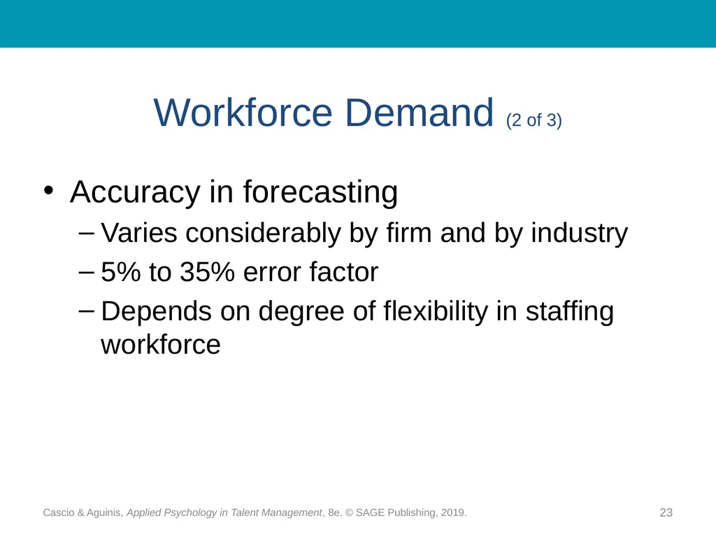 Chapter 10 Strategic Workforce Planning Cascio & - slide 23 of 31