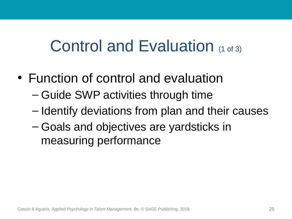 Chapter 10 Strategic Workforce Planning Cascio & - slide 25 of 31